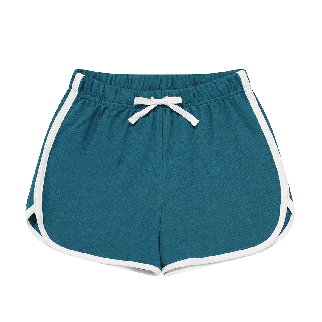Ocean Blue Bamboo Terry Track Shorts