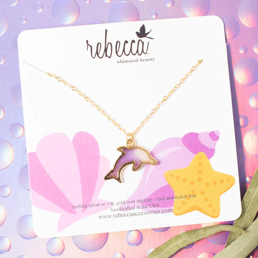 *FINAL SALE* Dolphin Charm Childrens Charm Necklace