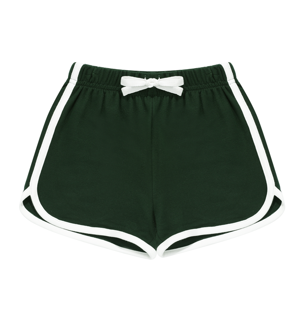 FINAL SALE Green (St. Patricks Day) Bamboo Terry Track Shorts