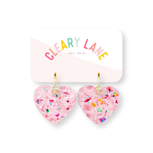 *FINAL SALE* Pink Heart Earrings