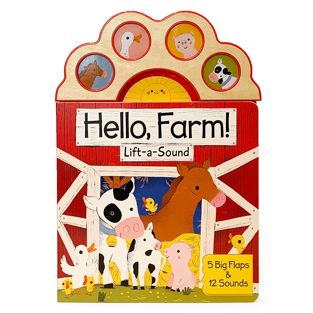 Hello, Farm! Lift-a-Flap Sound Board Book