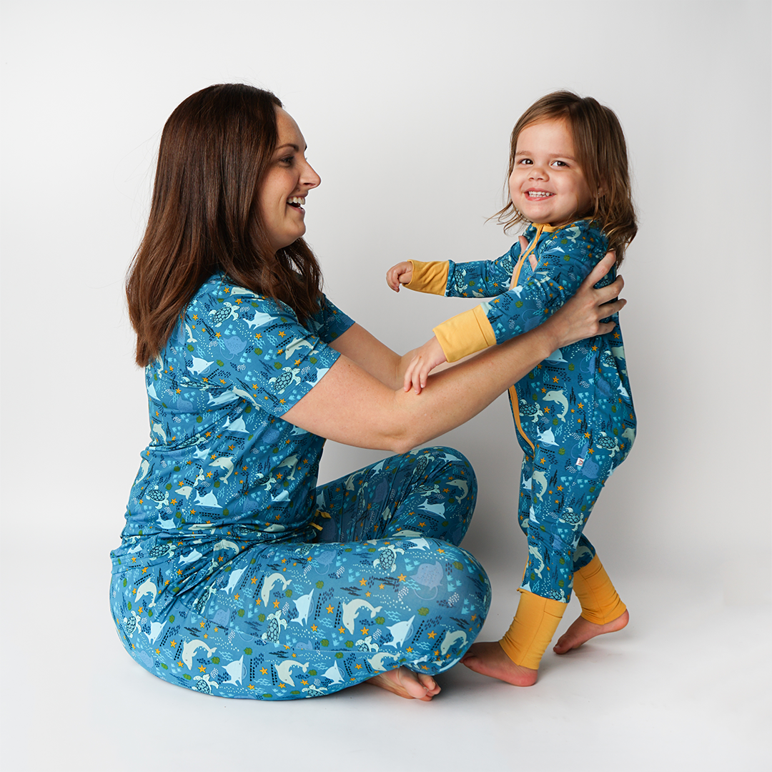 Kort leven Het is goedkoop alarm Ocean Friends Bamboo Baby Pajama - Convertible Zippy Pajamas – Emerson and  Friends