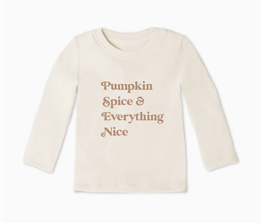 Pumpkin Spice Long Sleeve Toddler Shirt