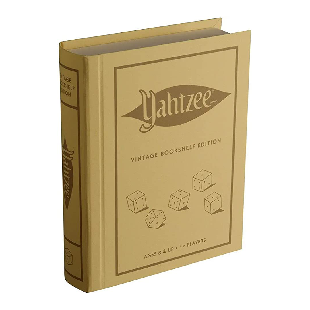 Yahtzee Board Game Vintage Bookshelf Edition